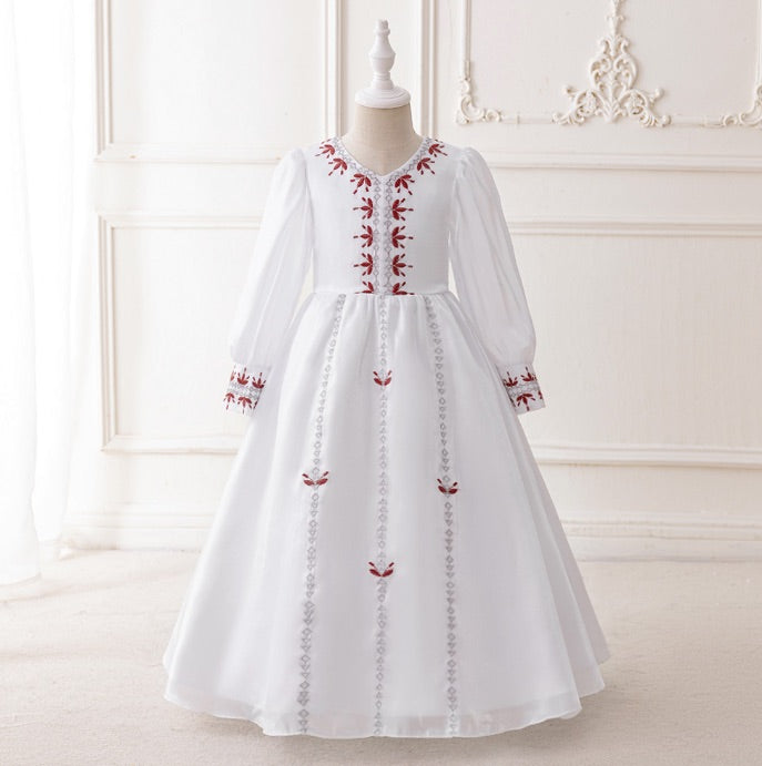 Girls Embroidered Dress