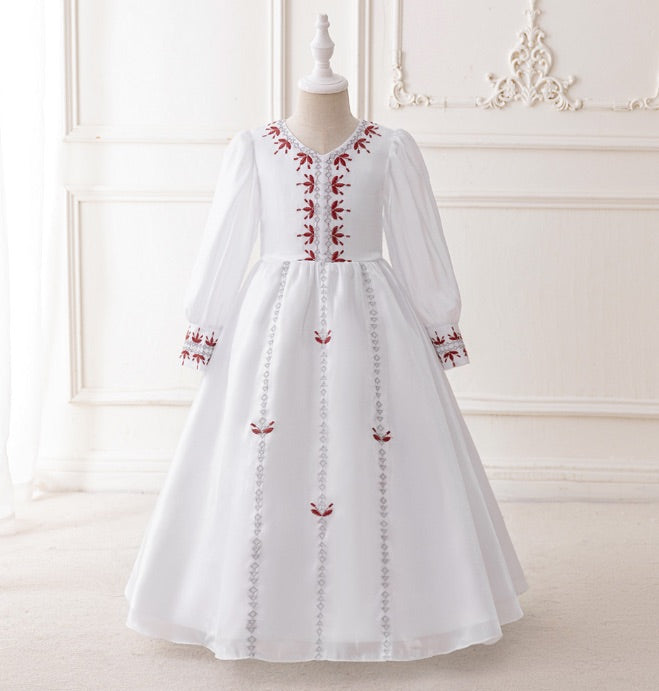 Girls Embroidered Dress