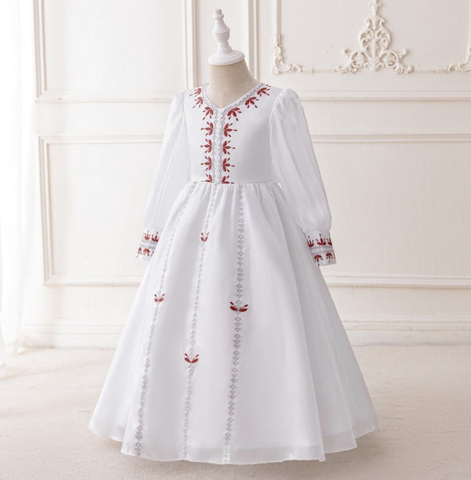 Girls Embroidered Dress