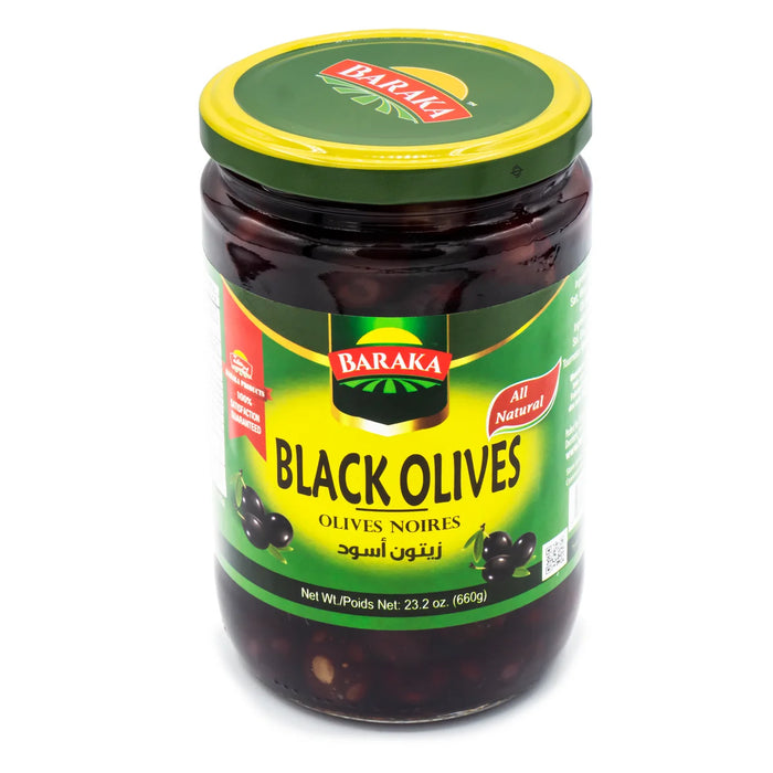 Baraka Black Olives - 660g Jar